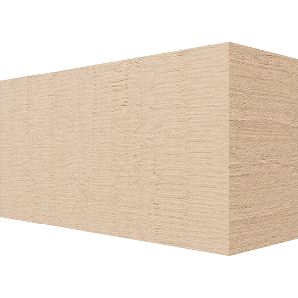 Ekena Millwork 4in. W x 6in. H x 12in. L Block Woodgrain TimberThane Rafter Tail, Primed Tan RFTUR04X06X12BLKRCPR - main